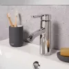 TATAY Tube portaspazzolini, ceramica, antracite, capacità 4 spazzolini