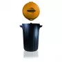 GIOSTYLE Eco Solution 35L cestino grigio scuro/giallo