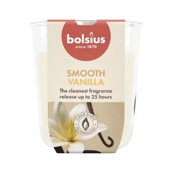 BOLSIUS True Scents candela profumata alla vaniglia in vetro, Ø80x73 mm