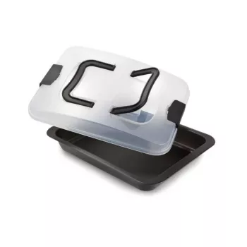 GUARDINI Bake Away teglia rettangolare con coperchio e manico 32 x 24 x 4,7 cm