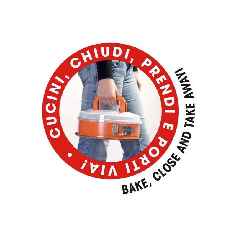 GUARDINI Bake Away teglia rettangolare con coperchio e manico 32 x 24 x 4,7 cm