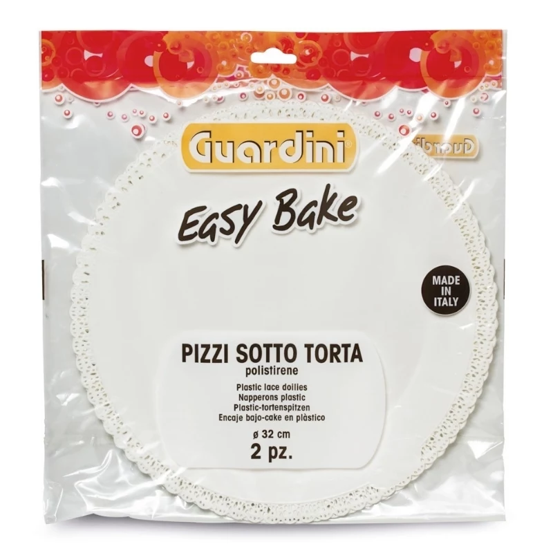 GUARDINI sottobicchieri decorativi in plastica 2 pz. Easy Bake Ø32cm