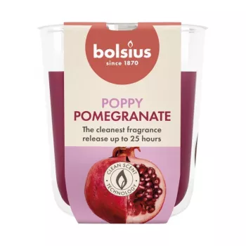 BOLSIUS True Scents candela profumata in vetro melograno Ø80x73mm