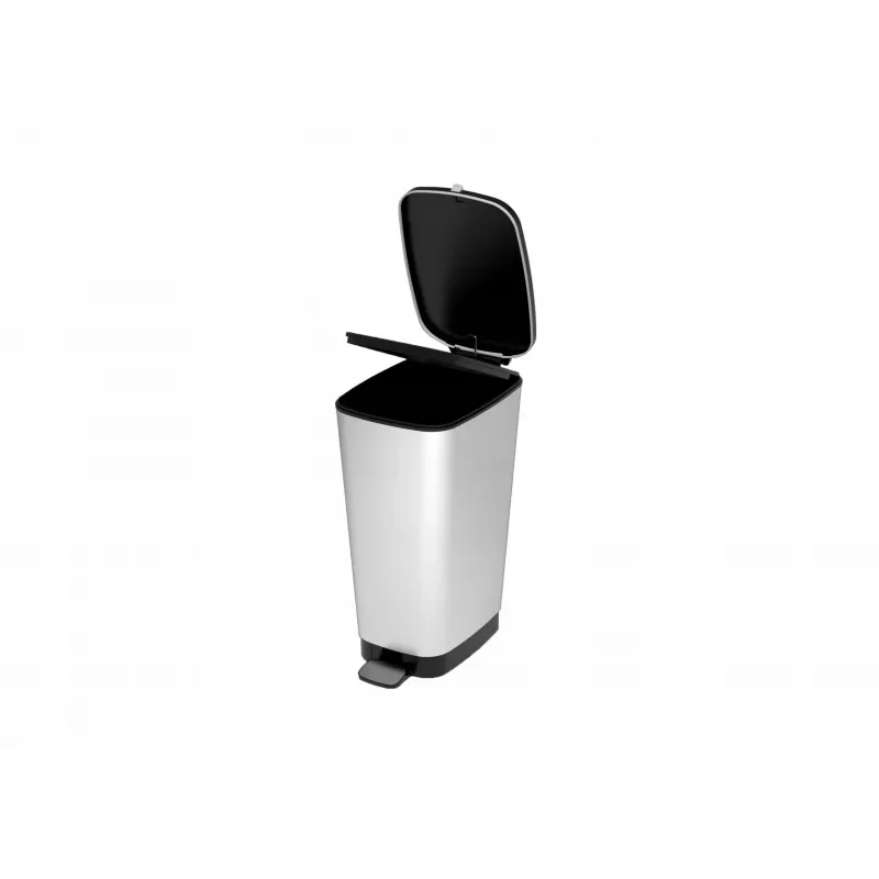 KIS pedale cestino Metallic Chic secchio L 45L grigio acciaio