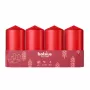 BOLSIUS candela cilindro 4 pz. Ø100x48 mm rosso
