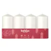 BOLSIUS candela cilindro 4 pz. Ø100x48mm bianco