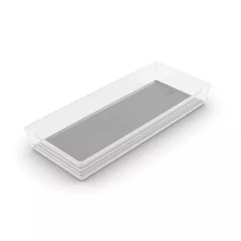 KIS Box Sistemo organizer 8, 37,5 x 15 x 5 cm, trasparente/grigio chiaro