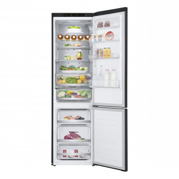 LG GBB92MCBAP combinato frigorifero-congelatore a libera installazione, 384 L, Total No Frost, nero opaco