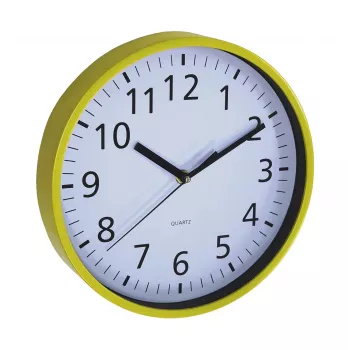 ASI COLLECTION orologio da parete Ø25,5 cm giallo