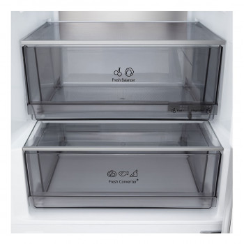 LG GBBS525APY frigorifero con congelatore in basso, 375 L Total No Frost, argento