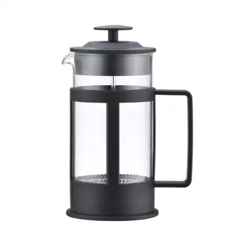 ASI COLLECTION Coffee Press GULFI M 600ml French Press, vetro borosilicato, nero/argento