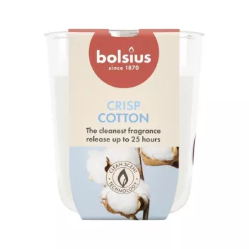 BOLSIUS True Scents Candela profumata Fresh Cotton in vetro Ø80x73mm