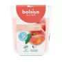 Bolsius True Scents Candela profumata in barattolo di vetro, pesca, Ø80x73 mm