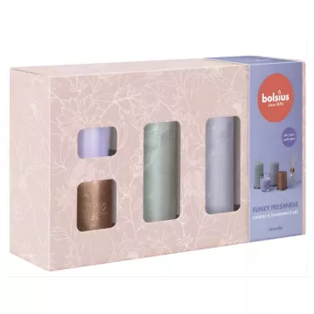 BOLSIUS Funky Freshness Lavender Set regalo - Collezione bagno e corpo da 5 pezzi