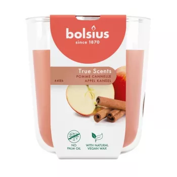 BOLSIUS True Scents Candela profumata vetro Mela Cannella 97x85mm