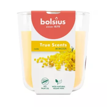 BOLSIUS True Scents Candela profumata in vetro - Mimosa, 97x85 mm