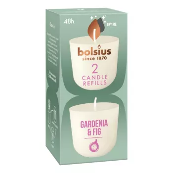 BOLSIUS Clean Light Candele ricaricabili 2 pz. Gardenia e Fico
