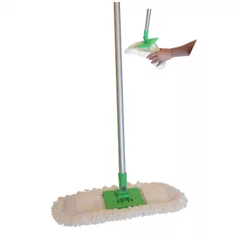 SAUBER spazzola per pavimenti Go-Pro 40 cm con manico in alluminio 140 cm