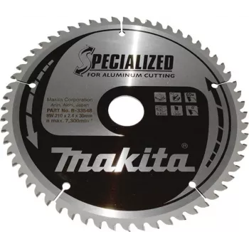 Makita B-33548 SPECIALIZED Lama circolare 210 x 30 mm, 60 denti, TCT, ATB, per legno e laminato