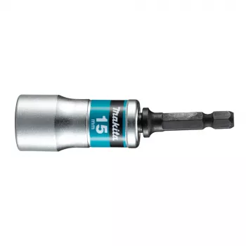 Makita E-03501 Chiave a bussola torsionale 15 mm, gambo esagonale 1/4 pollice, 6 lati