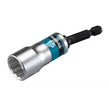 Makita E-03501 Chiave a bussola torsionale 15 mm, gambo esagonale 1/4 pollice, 6 lati