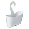 TATAY mensola da bagno multifunzionale sospesa 25x9x28 cm bianco
