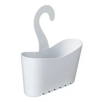 TATAY mensola da bagno multifunzionale sospesa 25x9x28 cm bianco