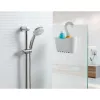 TATAY mensola da bagno multifunzionale sospesa 25x9x28 cm bianco