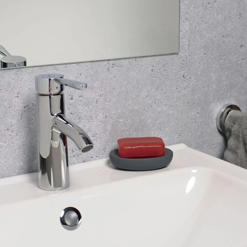 TATAY portasapone in ceramica Soft, grigio antracite
