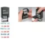 Trodat Printy Dater 4850L PAYÉ LE (FR) timbro datario autoinchiostrante, francese, 24 x 24 mm, nero 4850/L2
