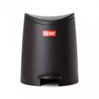 TATAY pattumiera a pedale da bagno 3L Standard nero