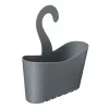 TATAY mensola da bagno multifunzionale sospesa 25x9x28 cm grigio