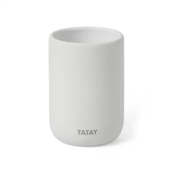 TATAY portaspazzolini Soft Ceramic, bianco