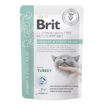 BRIT VD Urinary and Stress Relief Pouch - Cibo umido per gatti - 12x85g