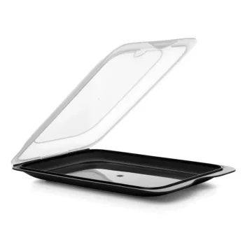 TATAY contenitore per frutta e sushi cocktail 17x25,2x3,2 cm nero