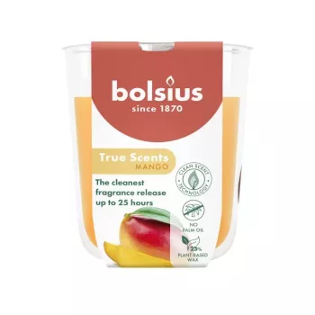 BOLSIUS True Scents candela profumata al mango in vetro Ø80x73mm
