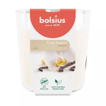 BOLSIUS True Scents candela profumata in vetro vaniglia Ø97x85mm