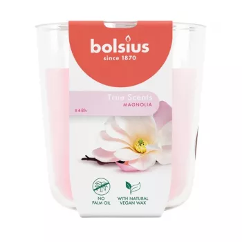 BOLSIUS True Scents candela profumata in vetro - magnolia, Ø97x85 mm