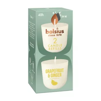 BOLSIUS Clean Light candele di ricarica 2 pz. vaniglia e fava tonka