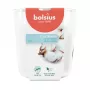Bolsius True Scents Candela profumata in barattolo di vetro, Fresh Cotton, Ø97x85 mm