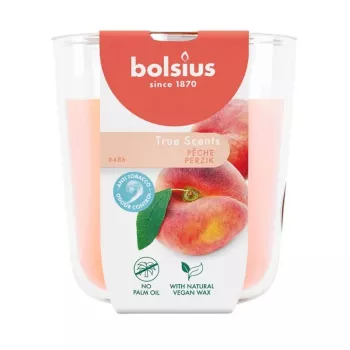 BOLSIUS True Scents candela profumata in vetro pesca Ø97x85mm
