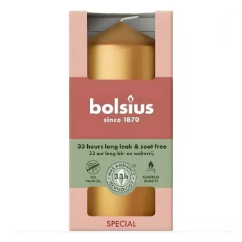 BOLSIUS Candela cilindro Ø120x58mm oro