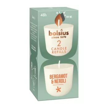 BOLSIUS Clean Light ricarica candele 2 pz. bergamotto & neroli