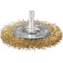 Makita D-73689 Spazzola circolare 75 mm filo ottone ondulato gambo esagonale 1/4