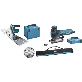 Makita Set sega MEU029J (SP6000J + 4351FCTJ) - Sega a immersione e seghetto alternativo, blu/nero