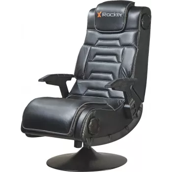 X Rocker Pro 4.1 sedia gaming a piedistallo con audio surround 2.1, vibrazione, Bluetooth - nera