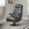 X Rocker Pro 4.1 sedia gaming a piedistallo con audio surround 2.1, vibrazione, Bluetooth - nera