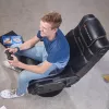 X Rocker Pro 4.1 sedia gaming a piedistallo con audio surround 2.1, vibrazione, Bluetooth - nera