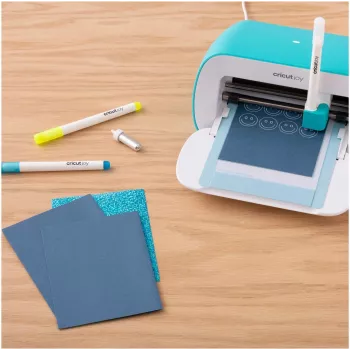 Cricut Joy Set di penne gel 1,0 mm, Bianco, Blu, Giallo (3 penne) 2009381