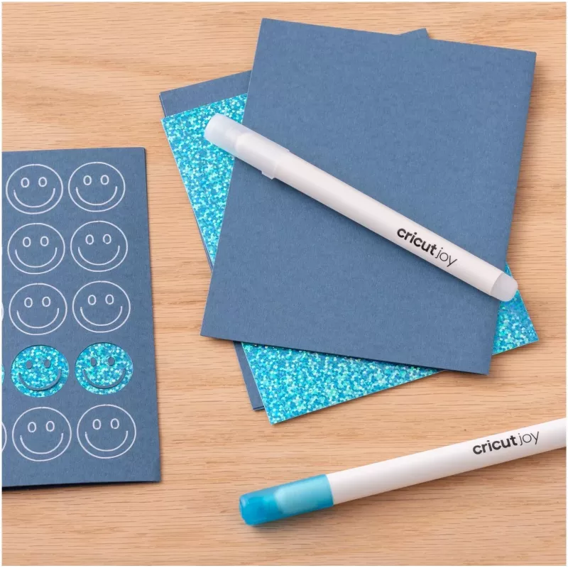 Cricut Joy Set di penne gel 1,0 mm, Bianco, Blu, Giallo (3 penne) 2009381